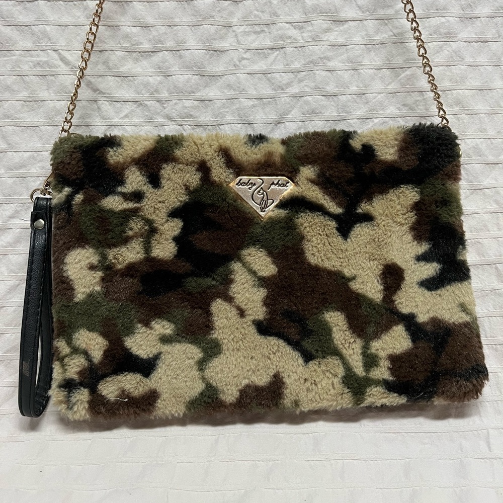 Brand- Baby Phat, Color- Camo with gold chain